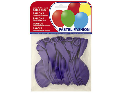 20 globos pastel lila